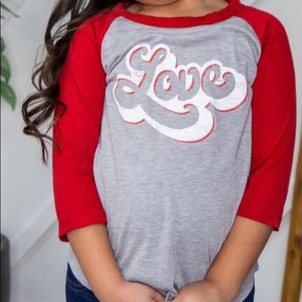 Girls Retro Love Top